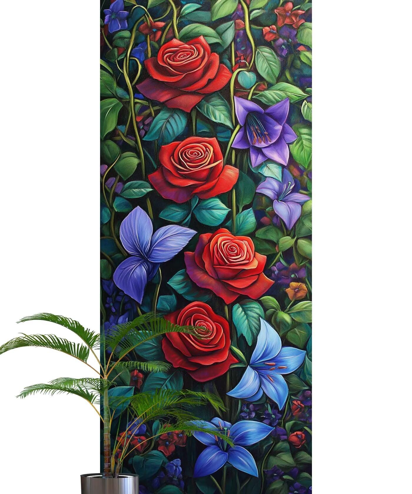 Wildflowers Diamond Art Rose Diamond Painting Arts Crafts for Adults 5D Diamont Painting Kits Adults Crysta Cross Stitch Crafts Pictures, DIY zestaw do haftowania dla początkujących, prezenty do