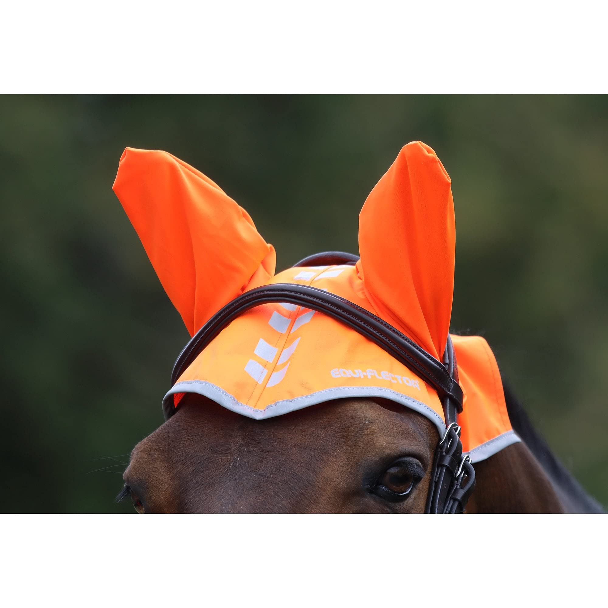 Shires EquiFlector Fly Veil - Orange Pony
