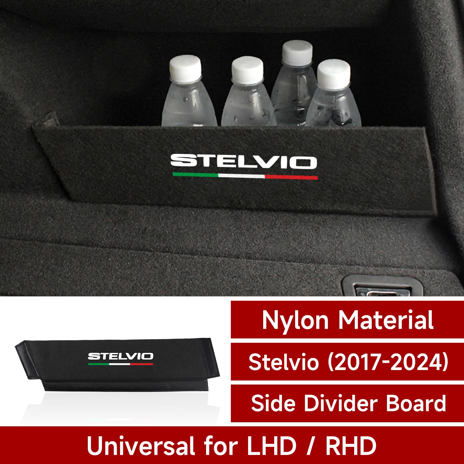 1PCS Auto Kofferraum Organizer Kompatibel mit Alfa Romeo Stelvio 2017 2018 2019 2020 2021 2022 2023 2024 Zubehör