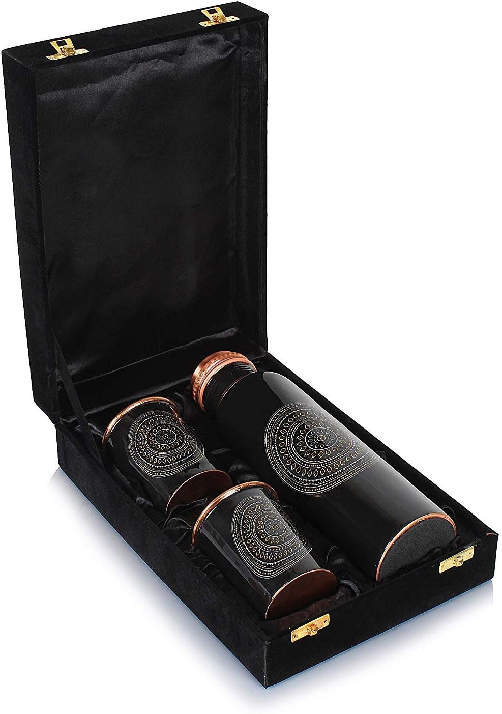 GreenTree Pure Copper Bottle and Glass Set, Ayurveda Health Benefits