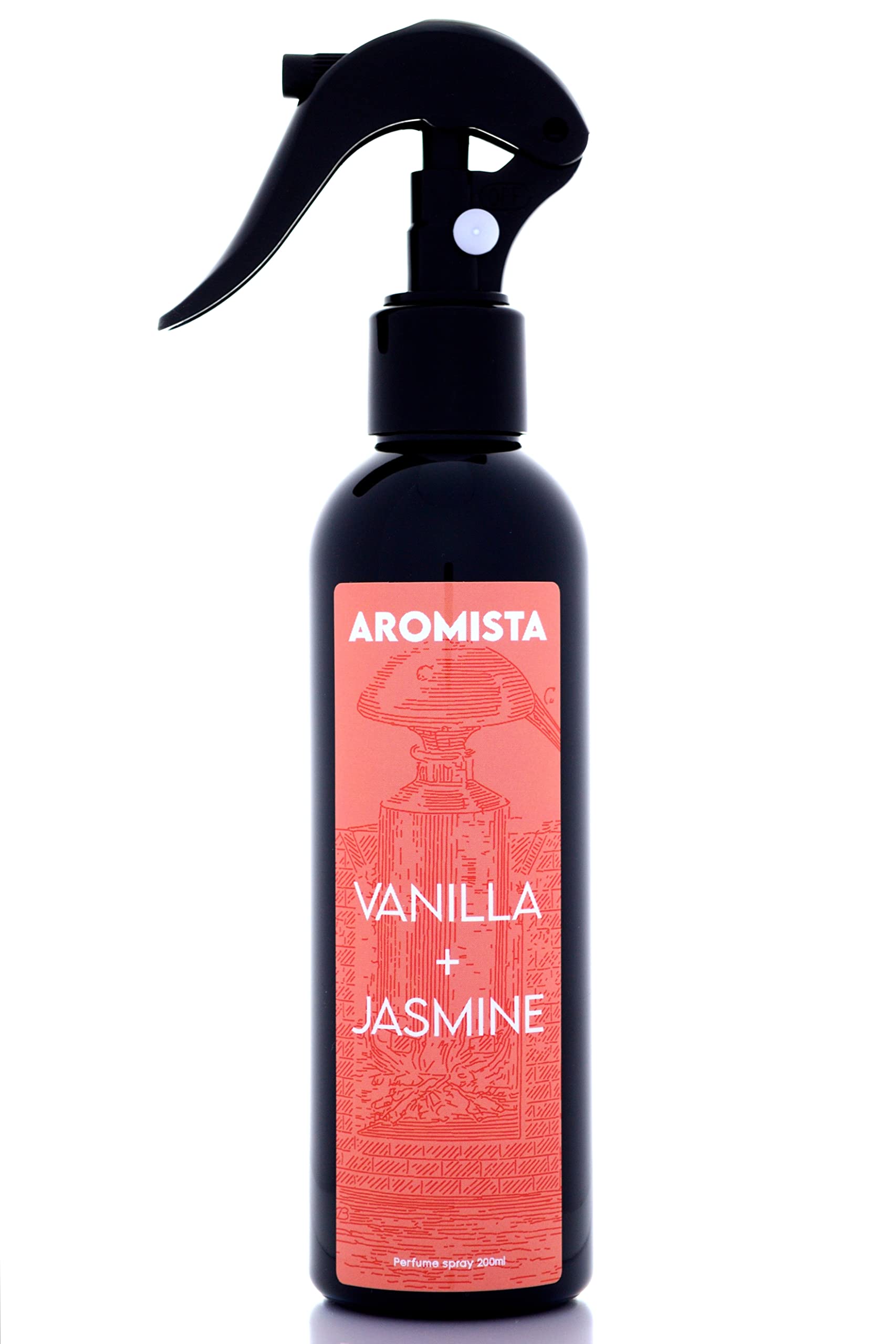 AROMISTA Vanilla + Jasmine Auto Parfüm Raumspray 200ml Duftspray Auto Duft Raumduft Lufterfrischer Spray