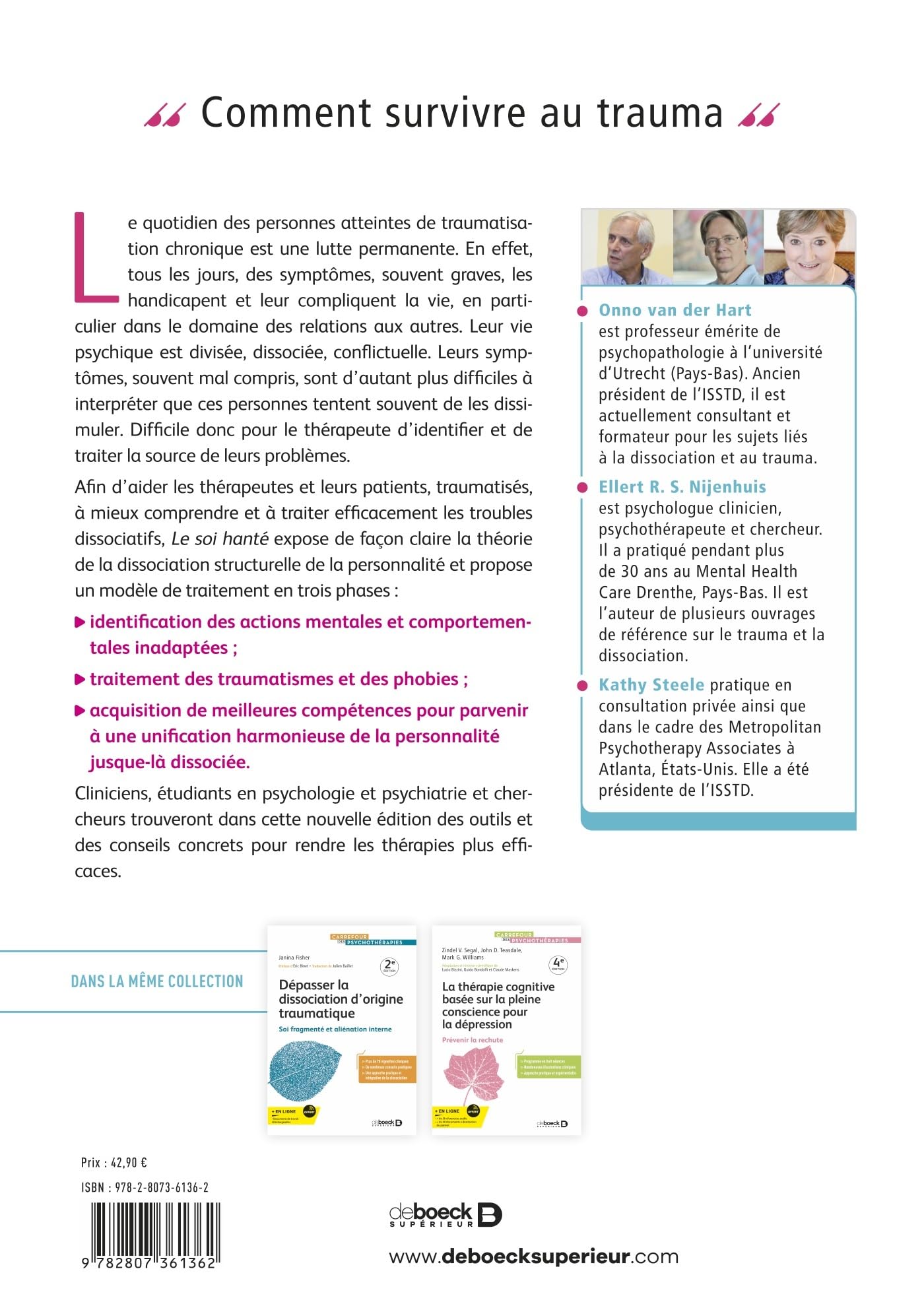 Le soi hanté: Dissociation structurelle et traitement de la traumatisation chronique