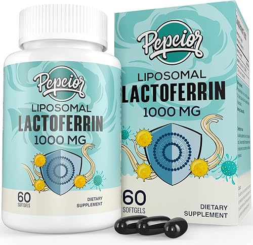 Pepeior Lactoferrina liposomal 1000 mg Dieta  Lactoferrina maximizada  Un componente en el calostro  para absorción de hierro y función inmune