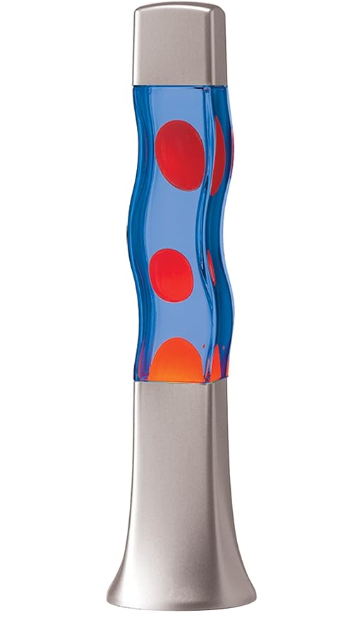 Creative Motion Groovy S Shape Motion Lamp, Red Wax/Blue