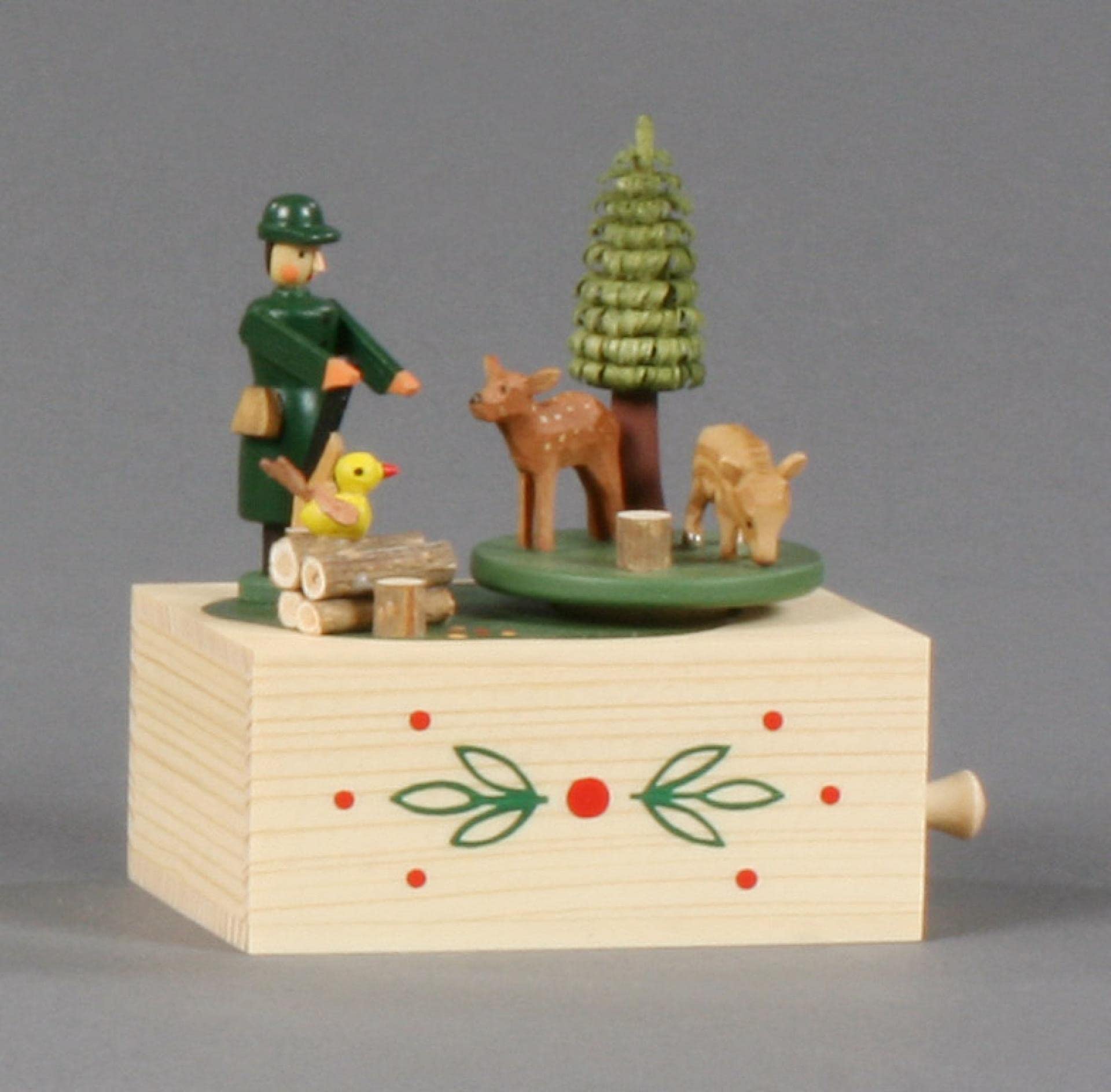 Caja de música de 9 cm Rudolphs Schatzkiste con melodía tradicional