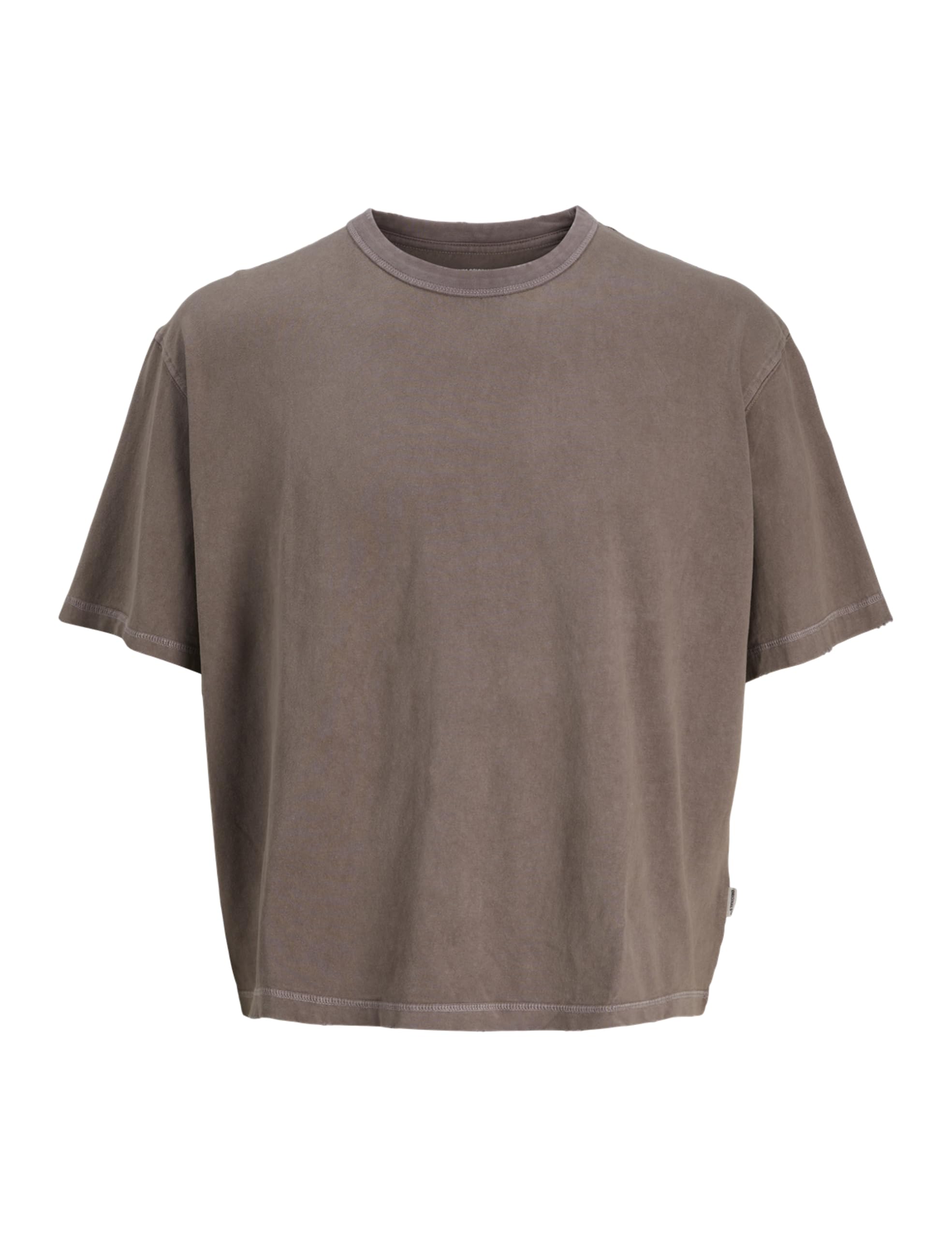 JACK & JONES Jorporto Pigment Tee SS Crew Neck, Deep Taupe, M