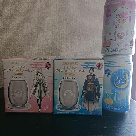 Amazon 刀剣乱舞 グラス ファミマ 鶴丸国永 三日月宗近 アニメ 萌えグッズ 通販