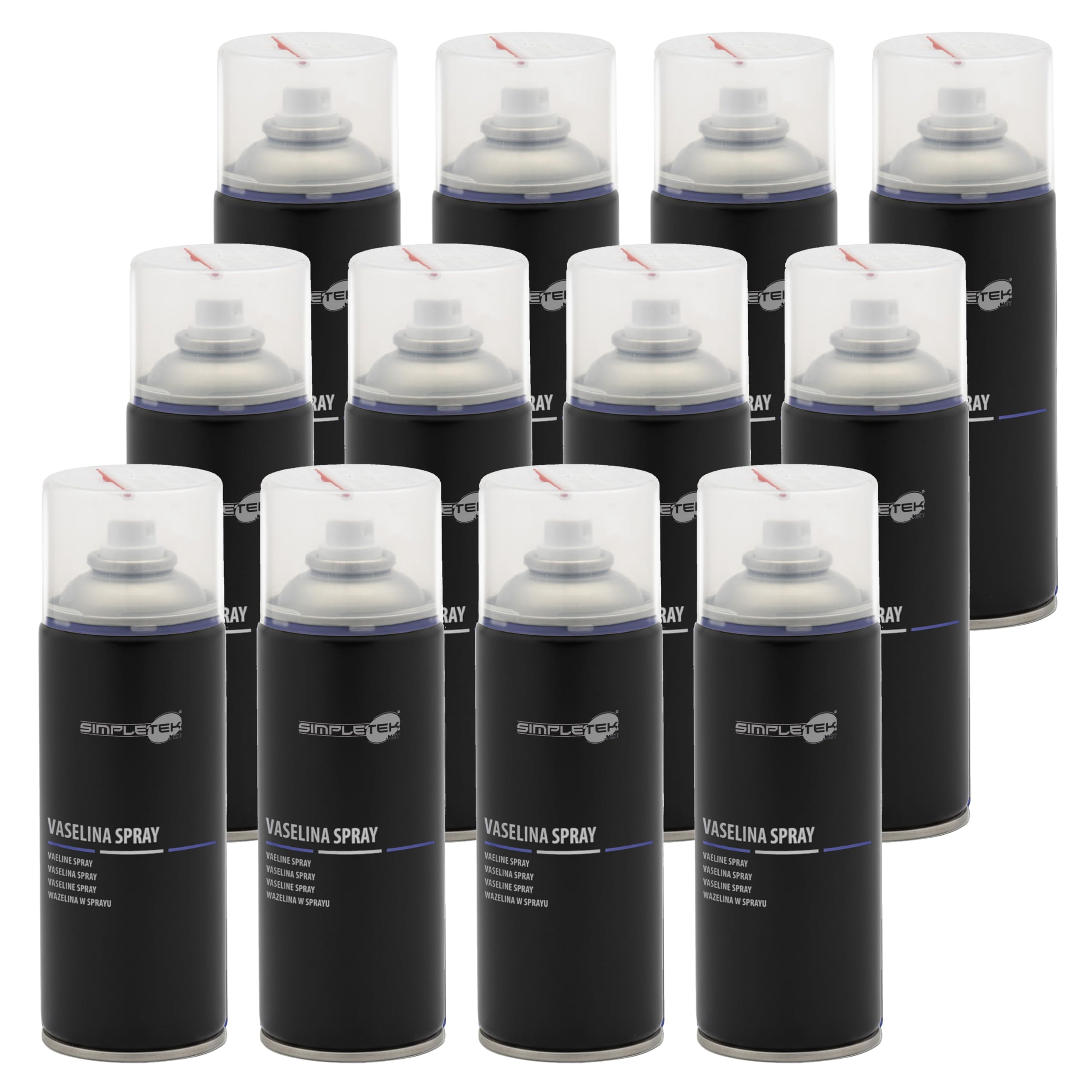 SIMPLETEK - 12X OLio Di Vaselina Bomboletta Spray Lubrificante Per Meccanismi Manutenzione 400ml OL101 (12 pezzi)