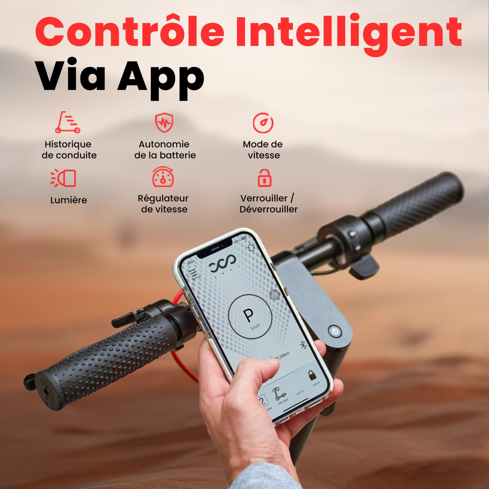 iScooter W8 Trottinette Électrique Adulte,Autonomie 45km,Trottinette Électrique Pliable Tout-Terrain avec Pneus Antidérapants,Suspension à Ressort,Écran LCD,Application Mobile