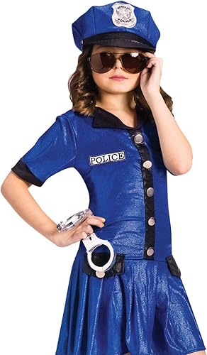 Fun World Girls Blue Police Officer Costume
