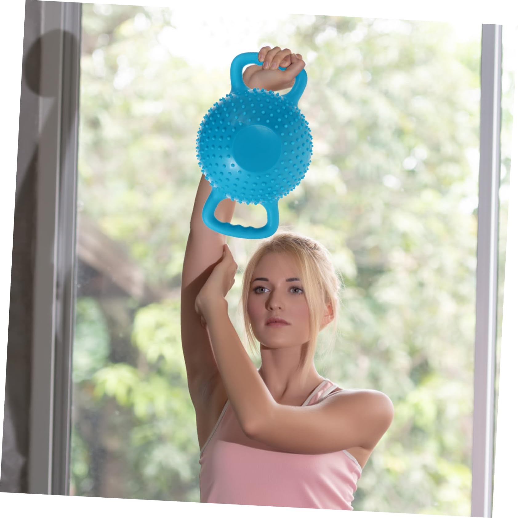Blaue Pvc Kettlebell Wasser Befüllbar mit Doppelgriff für Sport