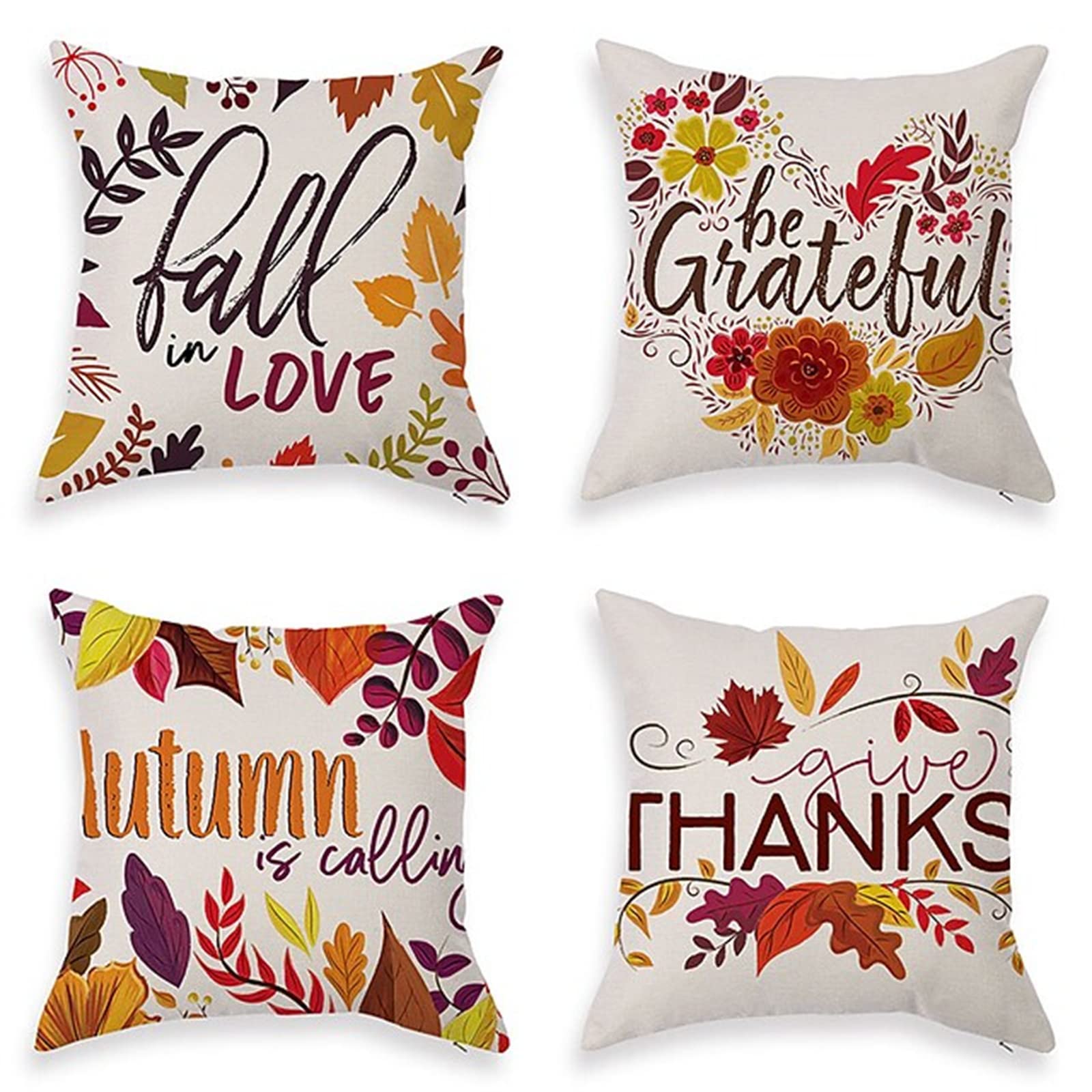 4 sztuki dekoracyjnych poszewek na poduszki, 50 x 50 cm, nowoczesny design dwustronny nadruk poszewka na poduszkę do ogrodu na zewnątrz patio ławka salon sofa dekoracja domu poszewka na poduszkę kwiaty liście, 50 x 50 cm