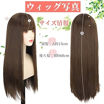 Amazon.co.jp: knnzkウィッグ ロング ストレート フルウィッグ
