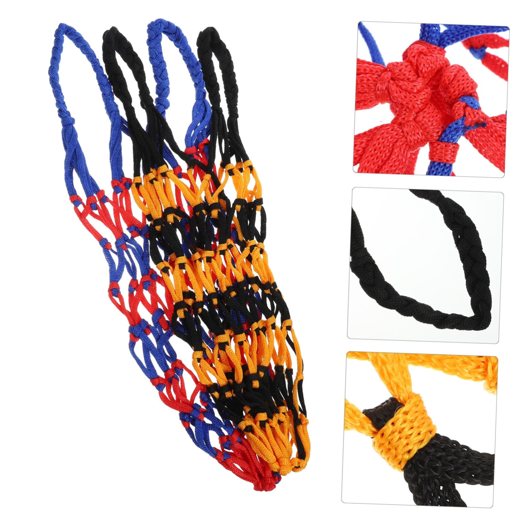 HANABASS Tragbare Ballnetztasche Netztasche Einkaufstasche Organizer Fußballtaschen Basketball Mesh Netz Fußball Tragetaschen Trainingsball Aufbewahrungstasche Sportbedarf Fußball