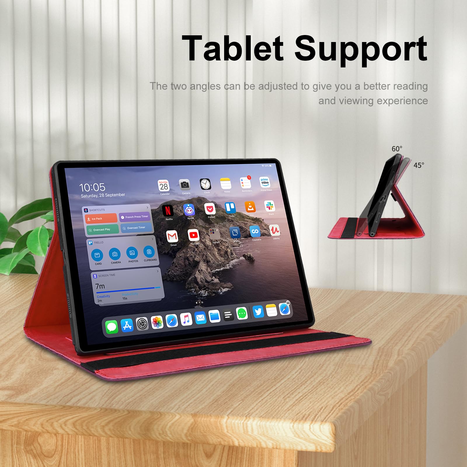 CXTCASE Case for Samsung Galaxy Tab S9 FE 10.9 Inch 2023, Smart