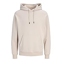Jack & Jones Felpa con Cappuccio Uomo, Crema