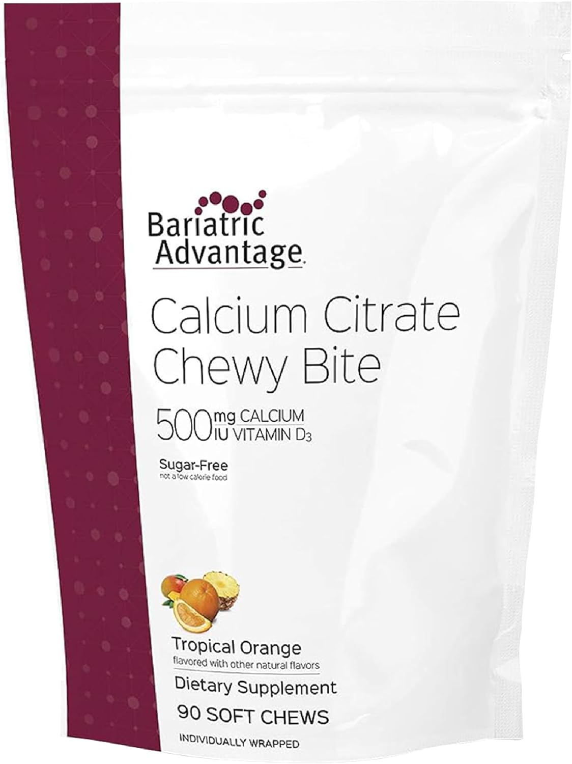 Bariatric Advantage Calcium Citrate Chewy Bites 500 mg