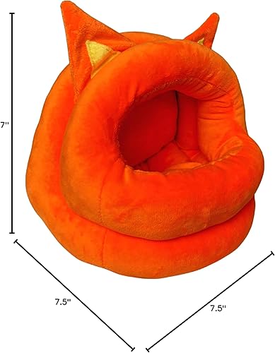 Miniatura 7 de Cama de franela cálida para ratas, animales pequeños, cama de escondite para hámster con mar extraíble para rata Chinchilla, jerbo degu (tamaño