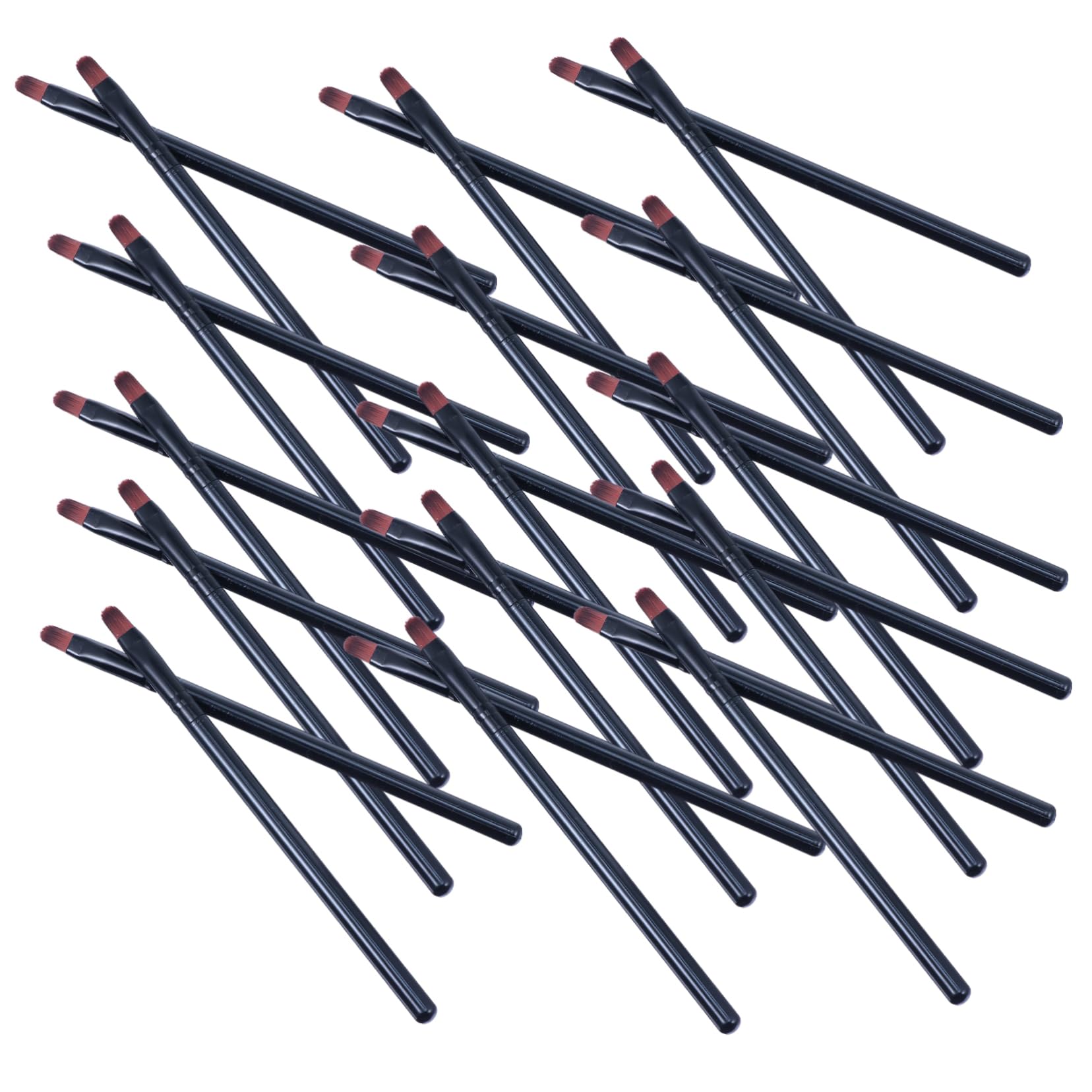 TOVINANNA Ergonomic Lip Brush 50pcs Makeup Brush Set Lipstick Applicator for Travel