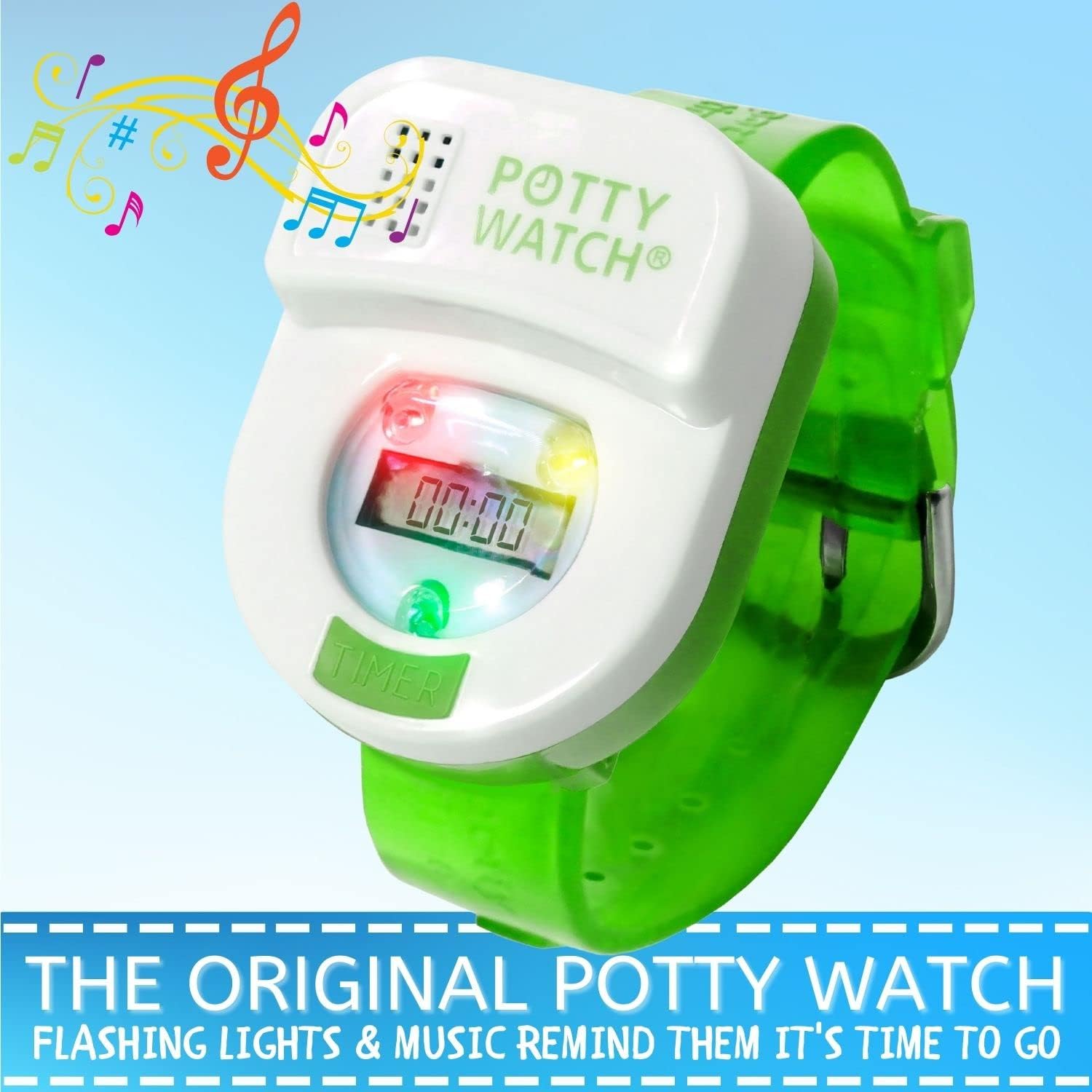 Meet Potty Watch The 1st Watch Made to Help Potty Train, Watch (Green)
