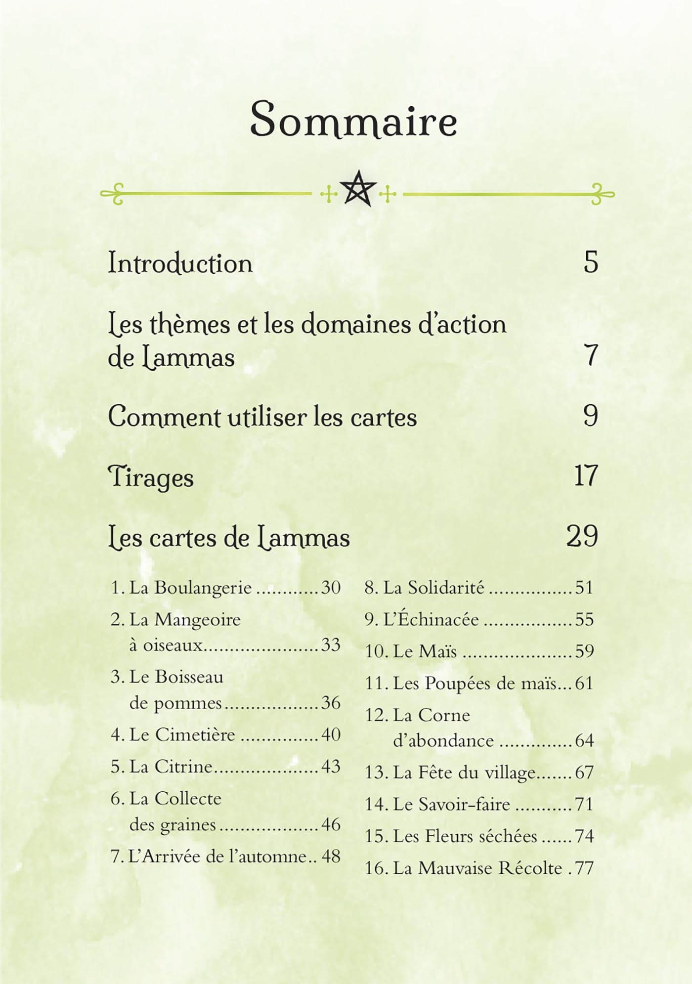 Les Saisons de la sorcière - Oracle de Lammas