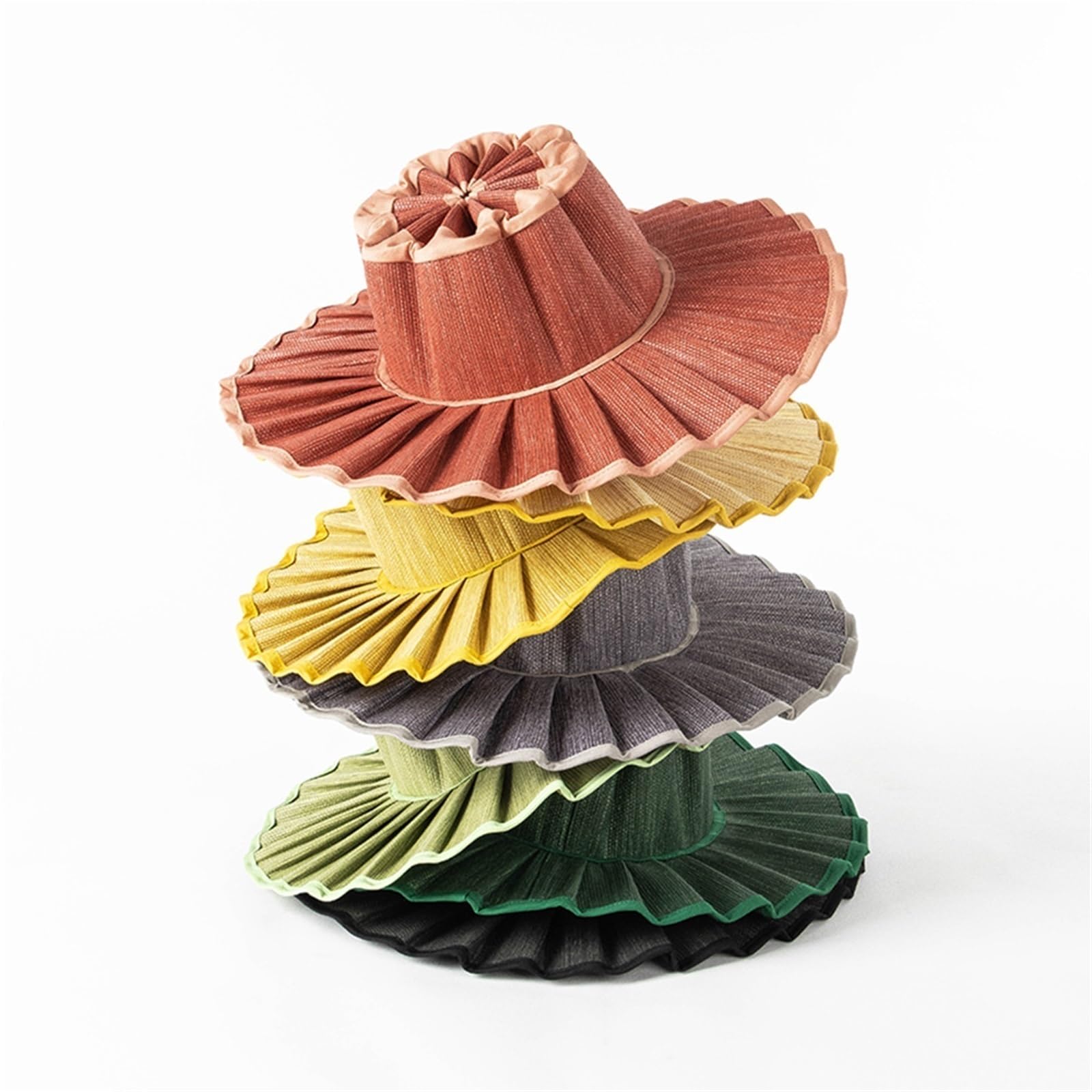 Sombrero de paja de ala ancha para mujer, sombrero de playa plegable plisado para verano, al aire libre, boda, impermeable y protección solar UPF 50+