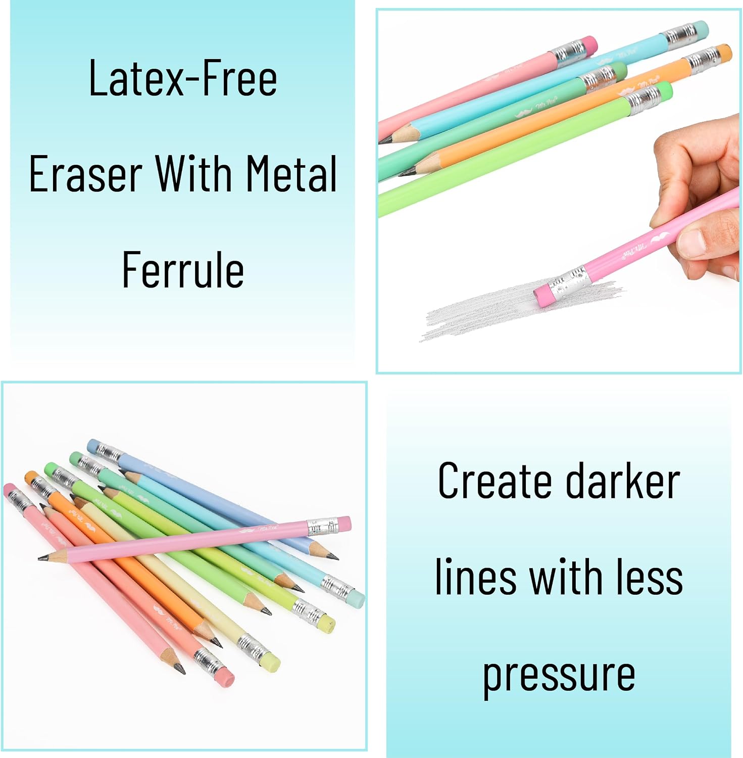 Mr. Pen- Jumbo Pencils, 60 pcs, Preschool Pencils, Large Pencil image 4