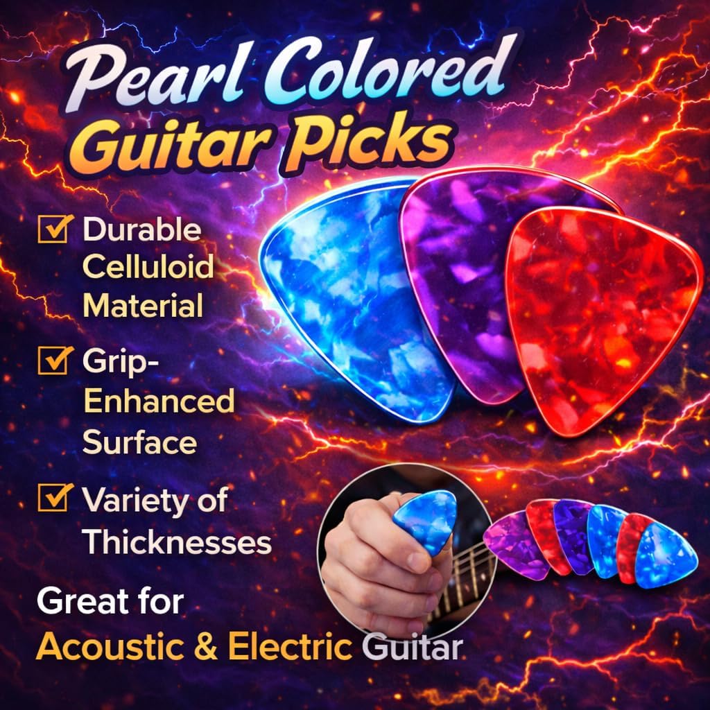 Techblaze One Handed Trigger Guitar Metal Capo Quick Change for Ukulele, Electric and Acoustic Guitars, Black with 5 Colorful Picks 3