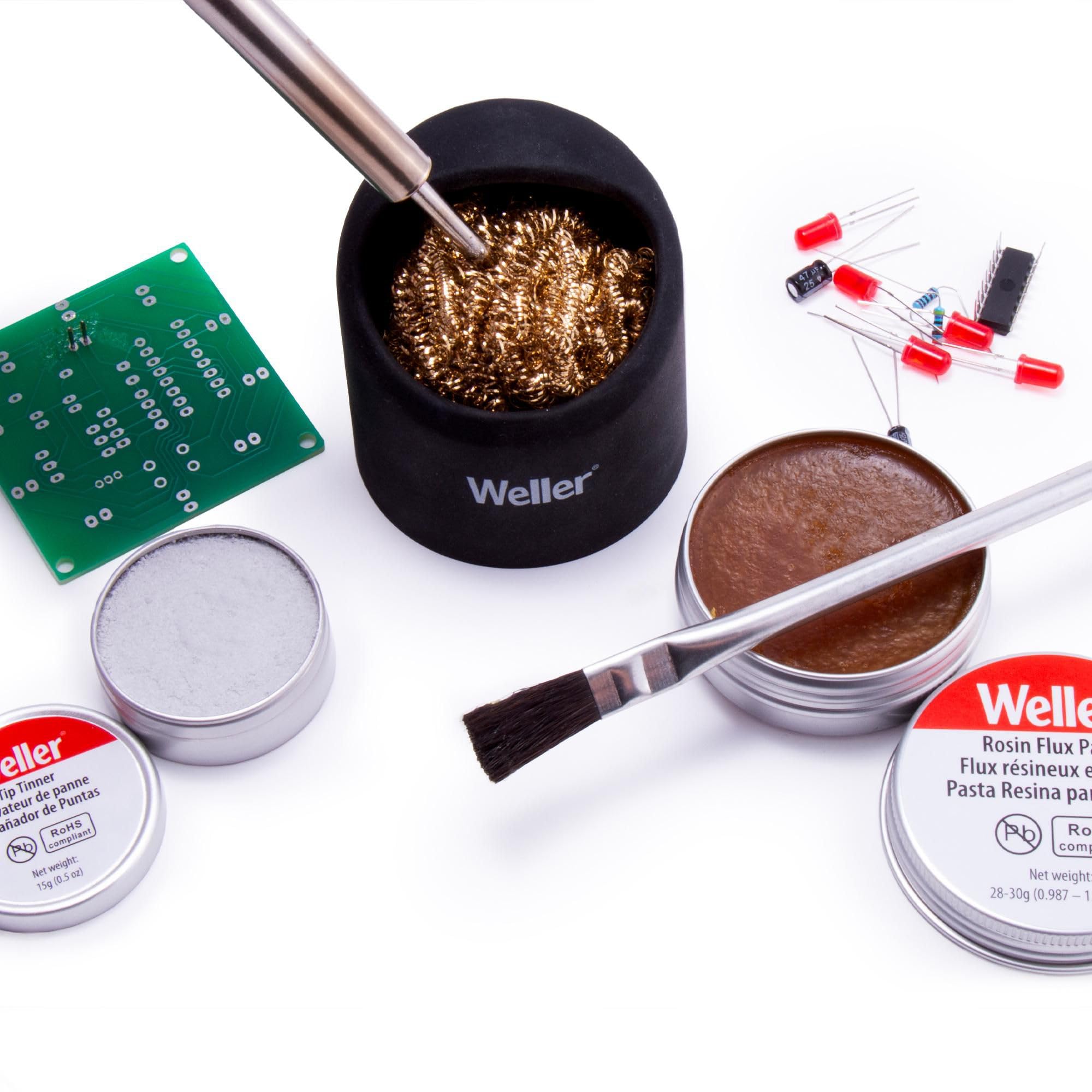 Weller WLACCBSH-02 lehim ucu temizleme süngeri, daha fazla güvenlik ve sağlamlık için silikon raflı