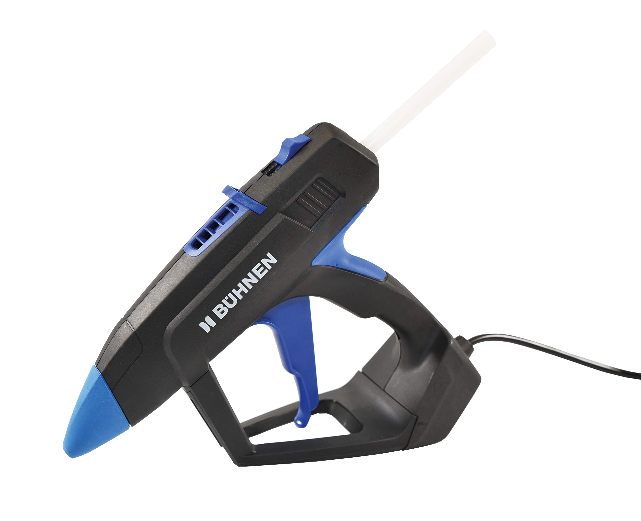 Profi Heißklebepistole im Gerätekoffer von Bühnen I Glue Gun mit 1 Kg Klebesticks I Klebepistole inkl. Sicherheitsmesser & LED- Taschenlampe I Bastelkleber-Set, HB 240-300 Watt