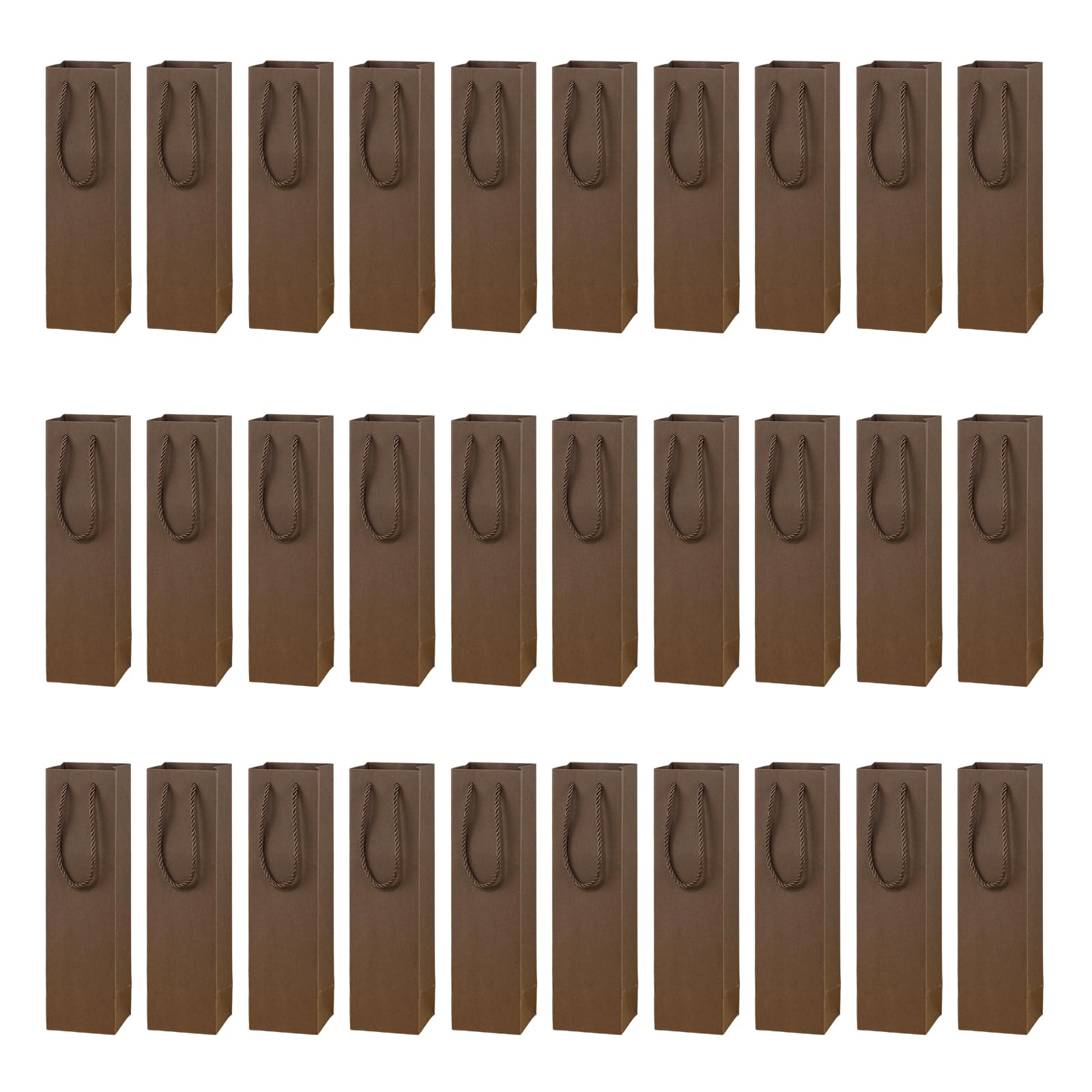 Elnwnnkc Of 30 Stylish Handled Carriers for Elegant Wine Presentation to Celebrations and Gatherings Simple Design Bottle Carriers