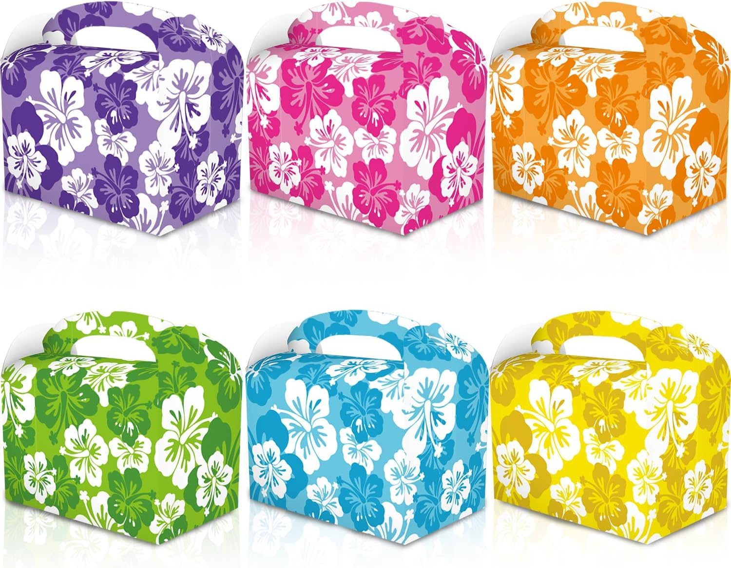 Amazon.com: 24 Pcs Hibiscus Party Favor Boxes Hawaiian Party Paper Gift
