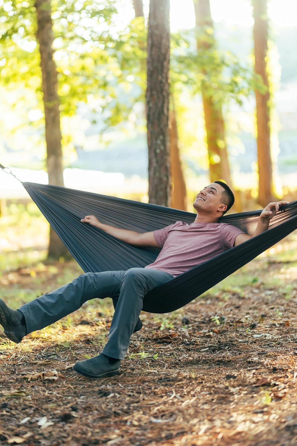 ENO TravelNest Hamak + paski Combo - węgiel drzewny