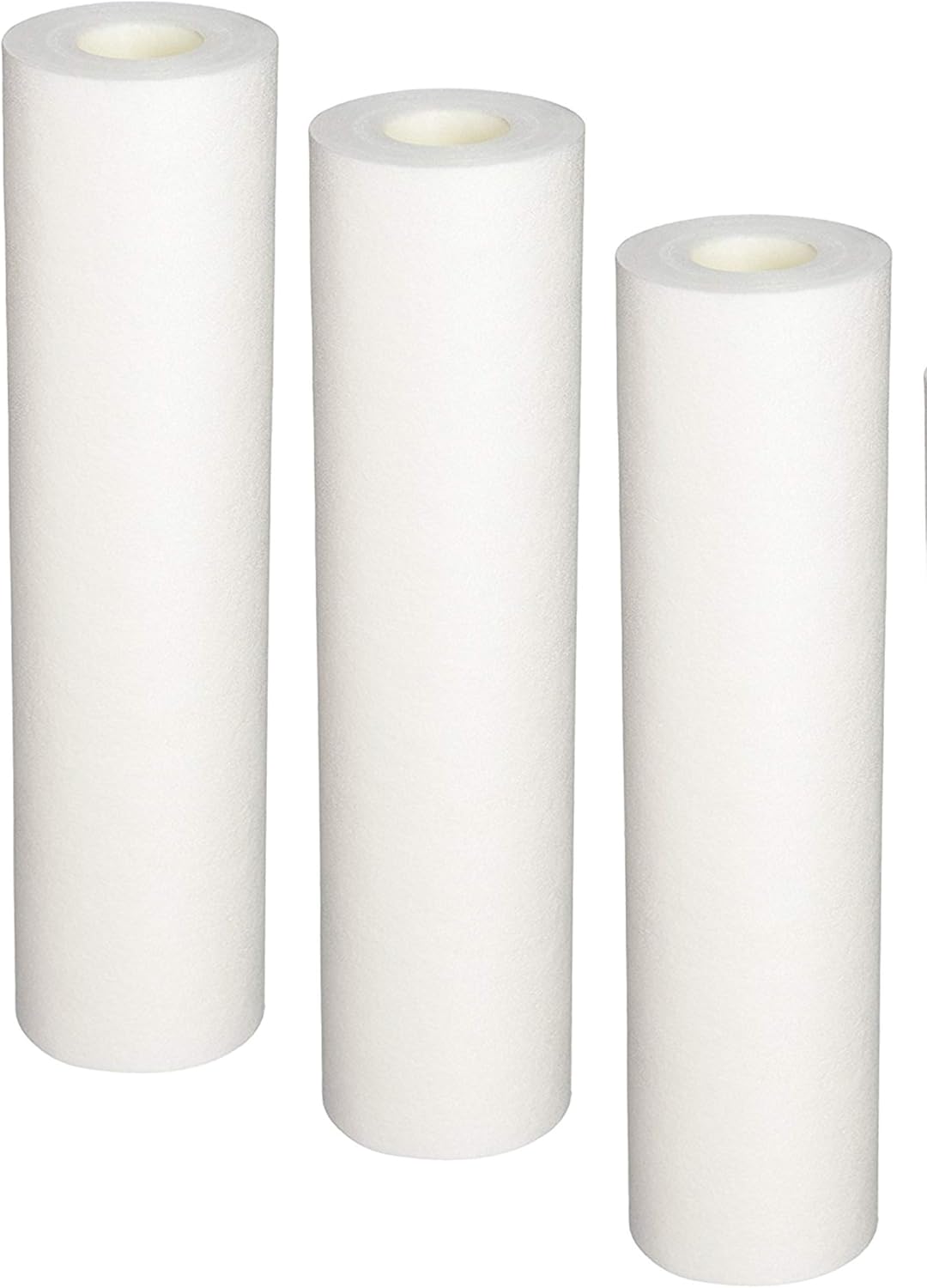 CFS – 3 Pack Sediment Whole House Water Filter Cartridges Compatible with DGD-2501-20AP810-2, SDC-45-2005, FPMB-BB5-20, P5-20BB, FP25B, 155358-43 Models – Remove Bad Taste & Odor - 20" x 4.5", White