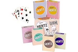 Nertz Card Game for Kids & Adults - 6 Vibrant Decks Box...
