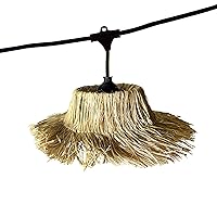 Catena luminosa esterna collegabile 10,2 m con 14 lampadine LED filamento E27 bianco