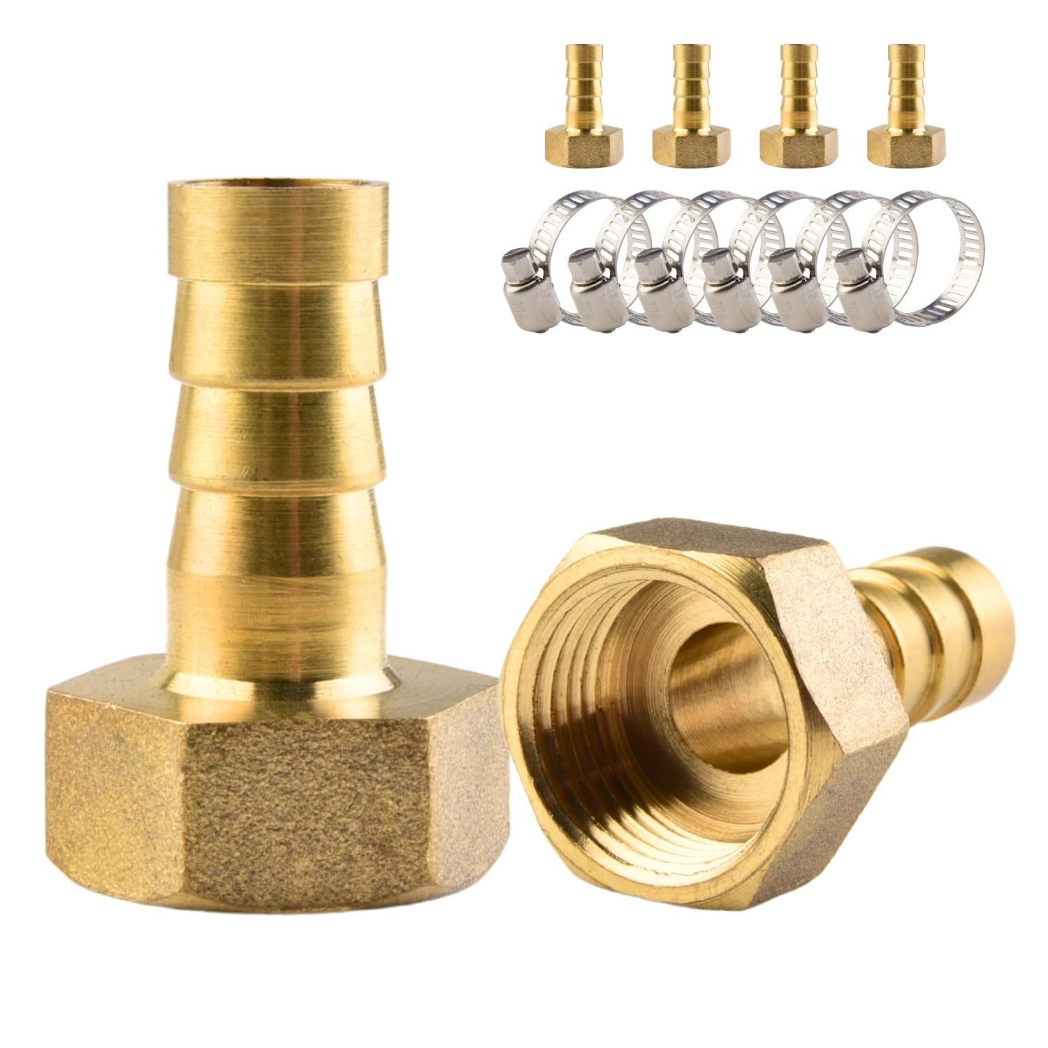 Sourcing Map 2 Stück Schlauchverbinder 3/8 BSP Innengewinde Auf 10 Mm Schlauchtülle – Messing, Gerade Messing Schlauchverbinder 3/8 BSP 10mm Sourcing Map 2 Stück Schlauchverbinder 3/8 BSP Innengewinde Auf 10 Mm Schlauchtülle – Messing, Gerade Messing Schlauchverbinder 3/8 BSP 10mm