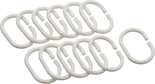 Miniatura 5 de Forro de cortina de ducha de baño, tela lavable, poliéster impermeable (cortinas de rayas de damasco de calidad de hotel, baño) y juego de ganchos