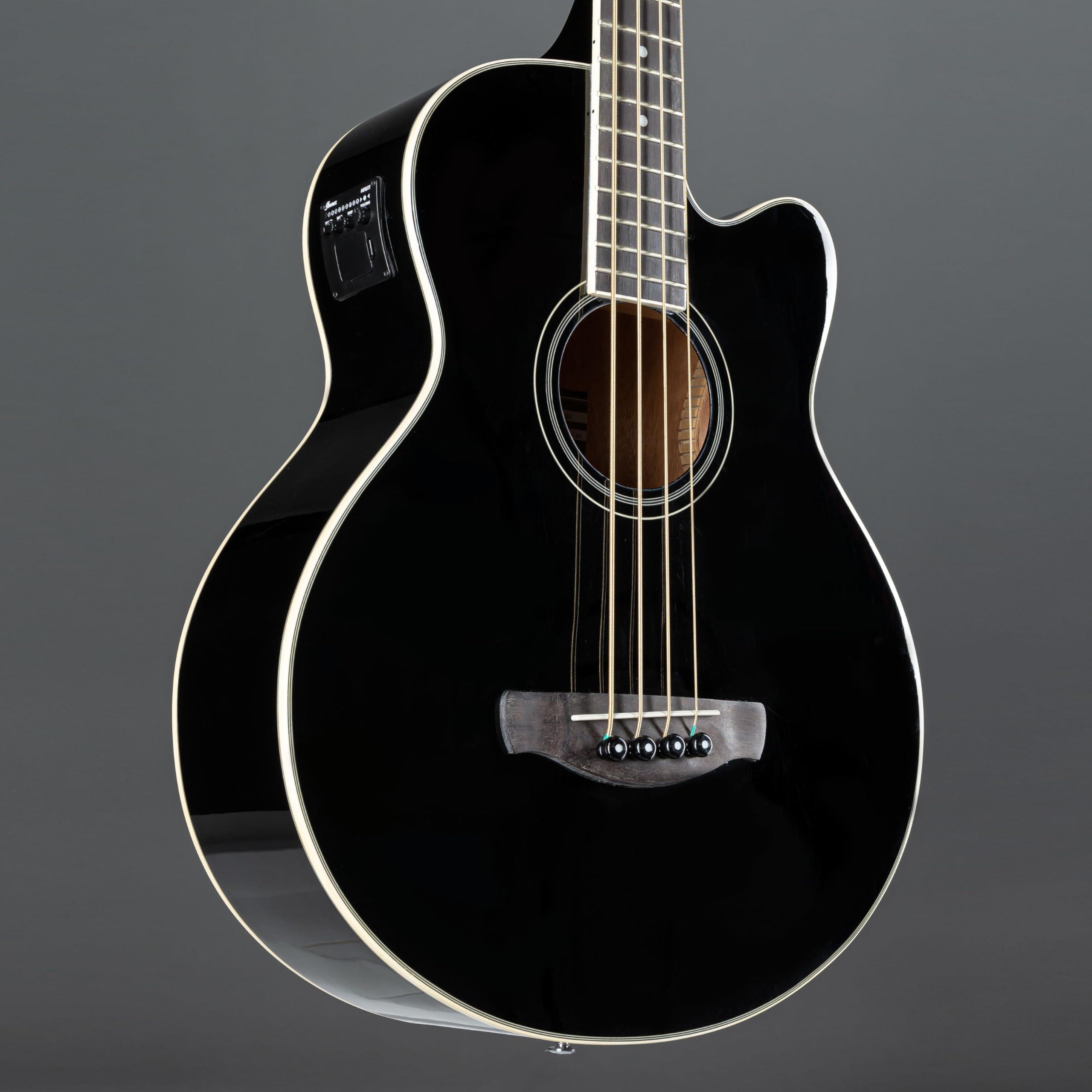 Ibanez AEB8E-BK Akustik Bass 4-Saiter