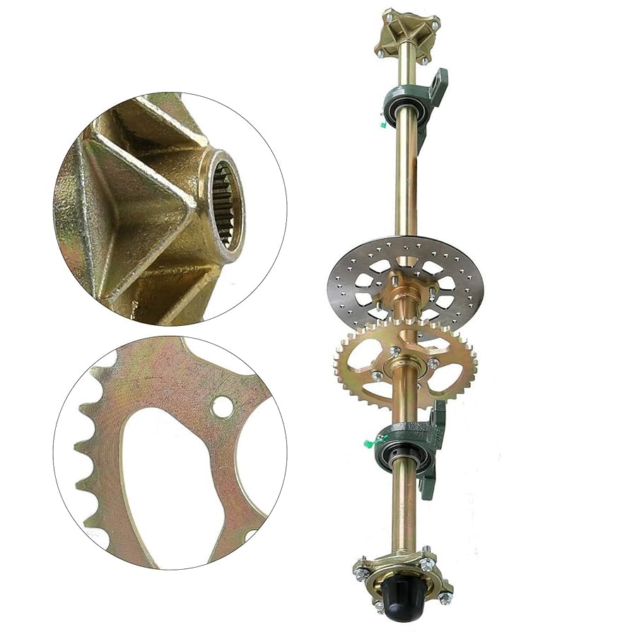 Amazon | XIJIE 44インチリアライブアクスルホイールハブ