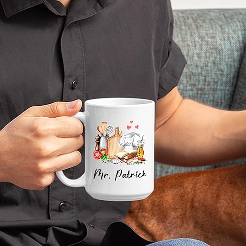 Miniatura 5 de Taza de café de chef con nombre personalizado, regalo para jubilación de chef maestro, A Truly Great Chef Is Hard To Find Difficult To Part With And