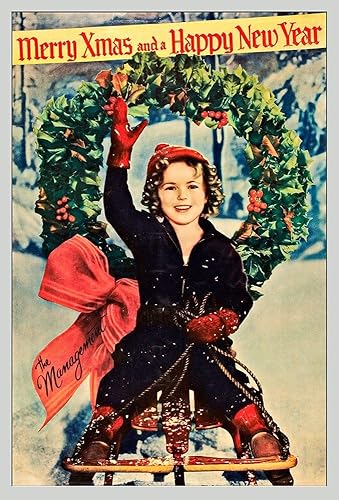 Posterazzi PDX488049SMALL Shirley Temple-Merry Christmas Photo Print, 18 x 24, multicolor