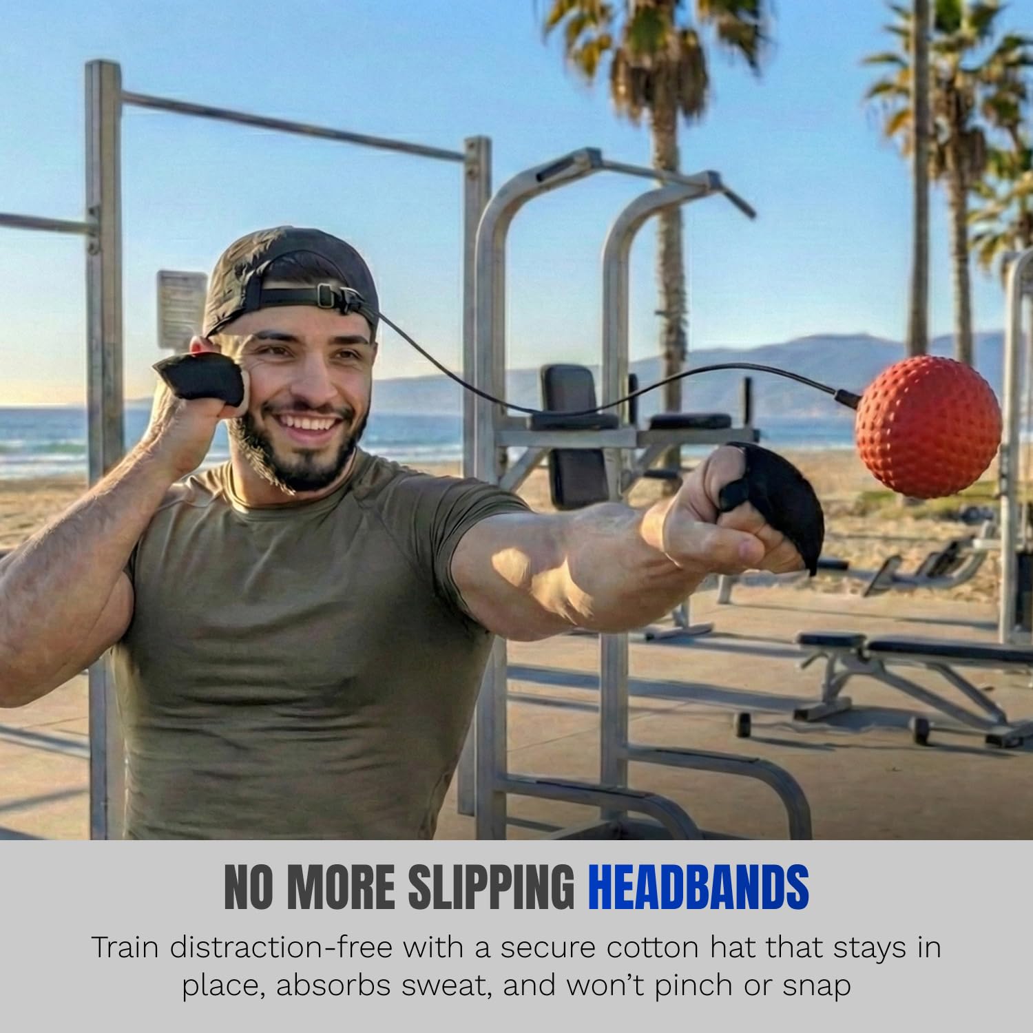 Amazon.com : Reflex Ball Hat Kit for Boxing – 2 Speed Levels