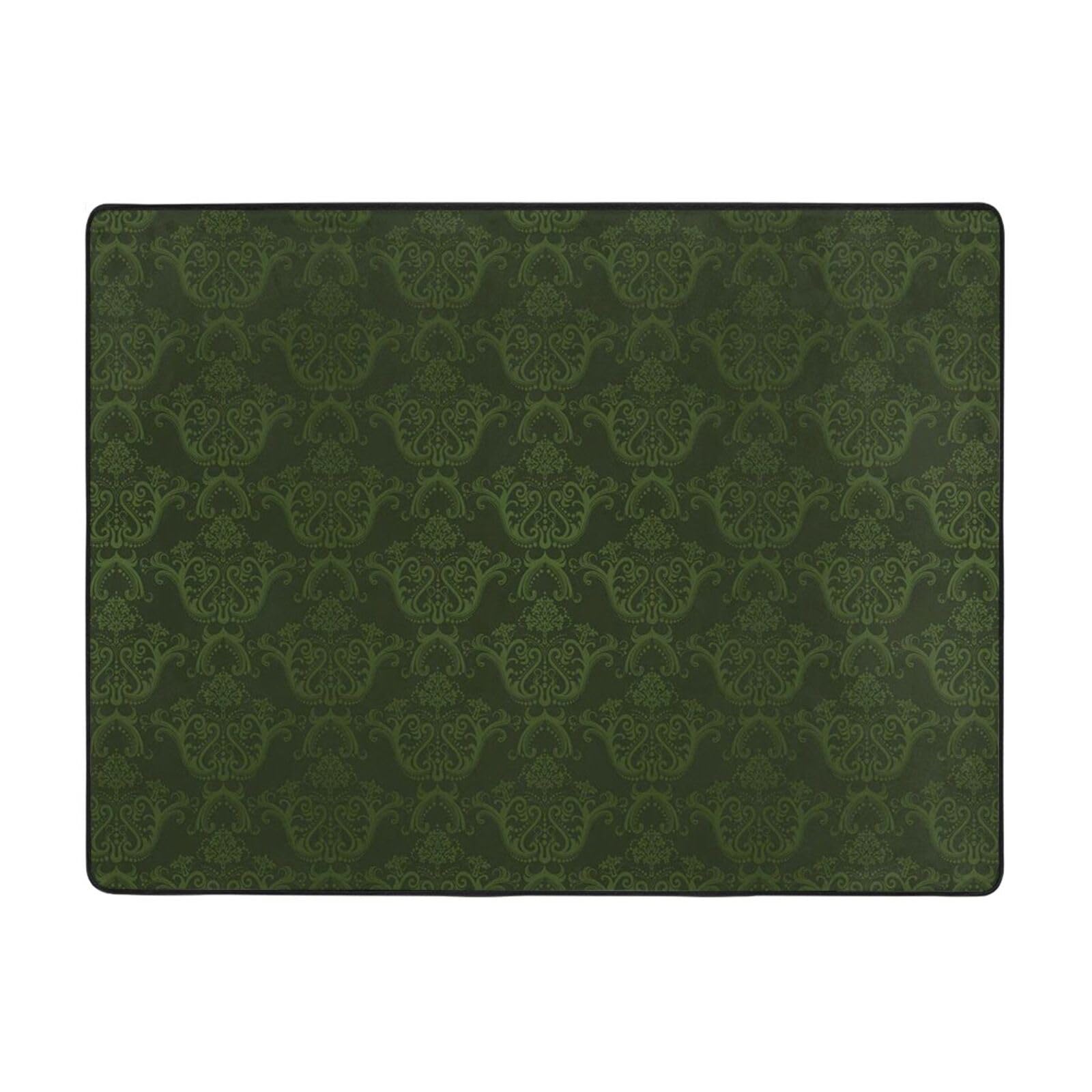 Tapis de salon vert 160x120 cm doux pour une chambre cocooning