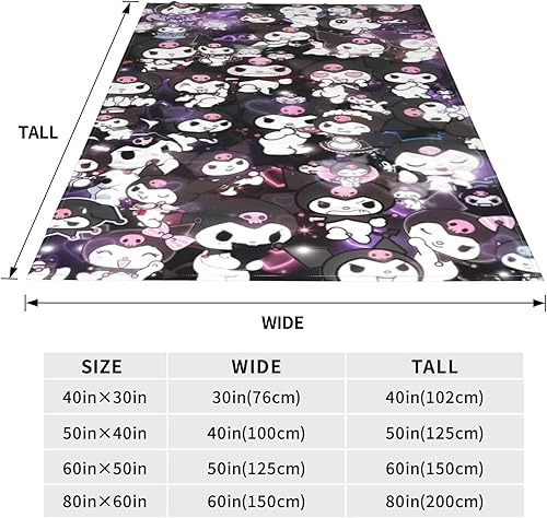 Miniatura 4 de Manta Kawaii de dibujos animados, manta de franela ultrasuave, bonita y novedosa manta de cama para sofá, cálida y ligera manta decorativa (dibujos
