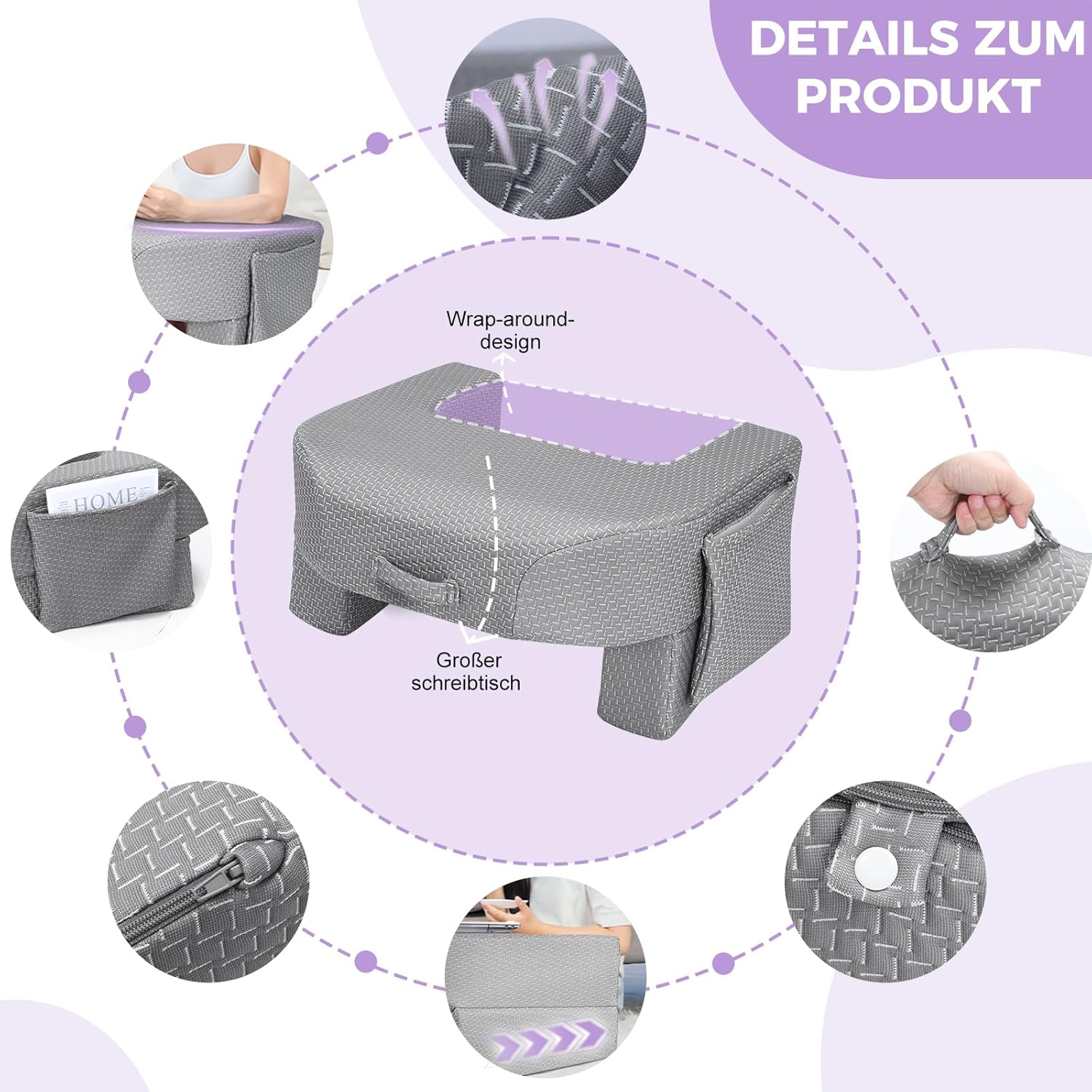 Babenest Coussin de lecture ergonomique en éponge 26D – Confort optimal et ajustable pour liseuses électroniques - Description