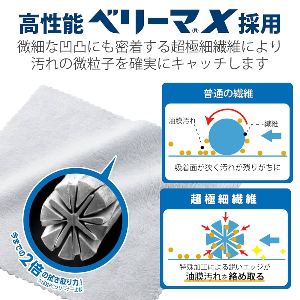 Amazon.co.jp: エレコム クリーニングクロス 超極細繊維 超強力