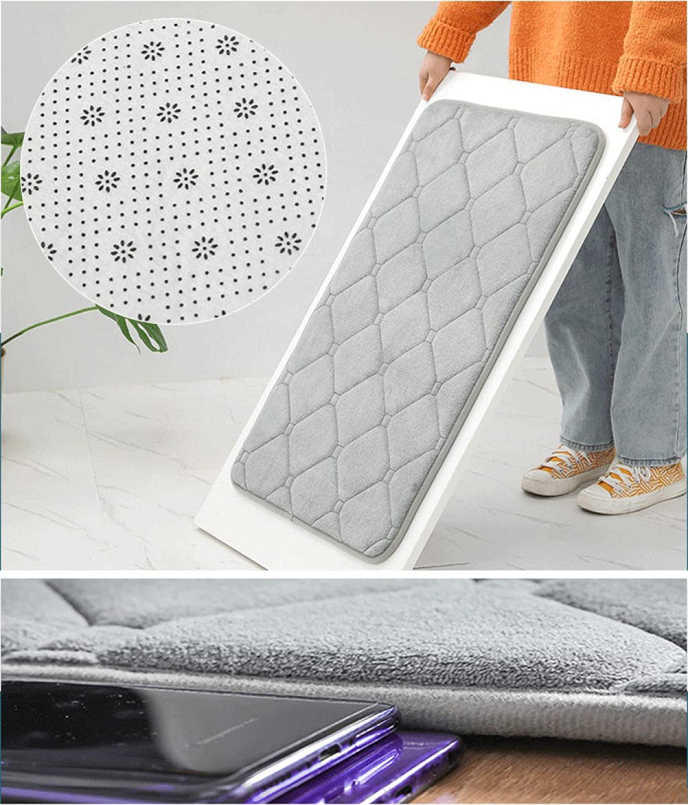 Tappetini antiscivolo in memory foam per bagno, WC e soggiorno, morbidi tappeti assorbenti, 140 x 305 cm, decorazione ideale per l'ingresso della casa