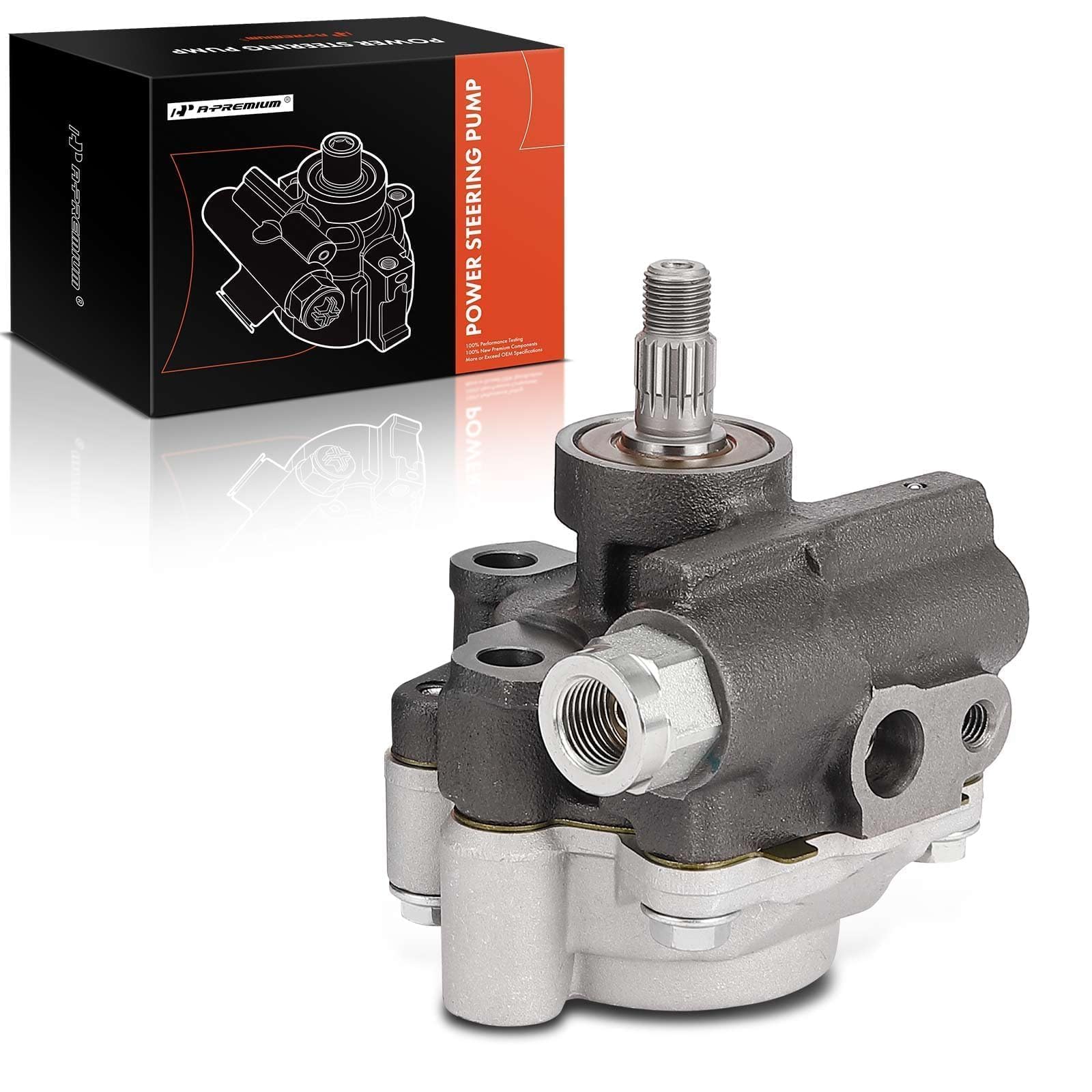 Power Steering Pump With Pulley For 2010-12 Ford Fusion & 2007-10 Edge - 3.5L V6 - Also Fits Lincoln MKZ & MKX