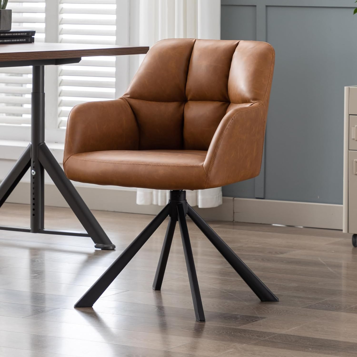 Chaise de bureau similicuir design et confortable revêtement en